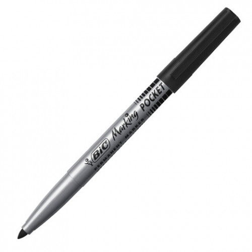 Маркер перманентный BIC Marking Fine ECOlutions, ЧЕРНЫЙ, круглый наконечник 1,1 мм, 8209022