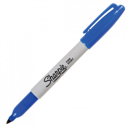 Маркер перманентный SHARPIE (США) СИНИЙ, Fine, круглый наконечник, 1 мм, S0810950