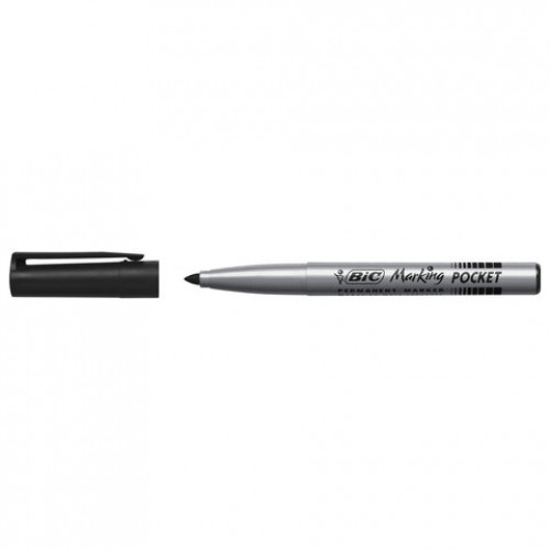 Маркер перманентный BIC Marking Fine ECOlutions, ЧЕРНЫЙ, круглый наконечник 1,1 мм, 8209022