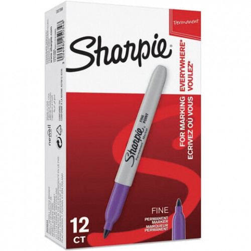 Маркер перманентный SHARPIE (США) ФИОЛЕТОВЫЙ, Fine, круглый наконечник, 1 мм, 2025034