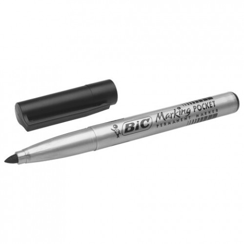 Маркер перманентный BIC Marking Fine ECOlutions, ЧЕРНЫЙ, круглый наконечник 1,1 мм, 8209022