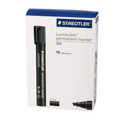 Маркер перманентный (нестираемый) STAEDTLER (Германия) Lumocolor, ФИОЛЕТОВЫЙ, скошенный наконечник, 2-5 мм, 350-6
