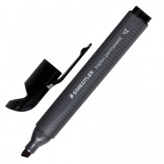 Маркер перманентный STAEDTLER (Германия) Triplus, ЧЕРНЫЙ, трехгранный, скошенный наконечник, 3-5 мм, 3550-9