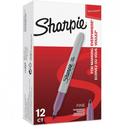 Маркер перманентный SHARPIE (США) ЕЖЕВИЧНЫЙ, Fine, круглый наконечник, 1 мм, 2025039