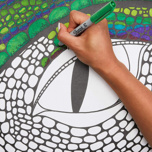Маркеры перманентные SHARPIE (США) НАБОР 4 ЦВЕТА, Ultra Fine, игольчатый наконечник, 0,5 мм, 1985879