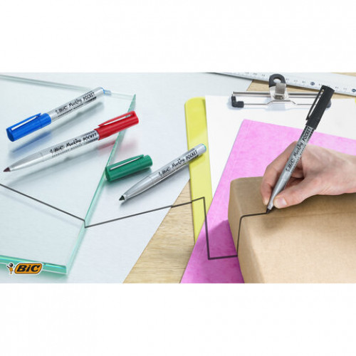 Маркер перманентный BIC Marking Fine ECOlutions, ЧЕРНЫЙ, круглый наконечник 1,1 мм, 8209022