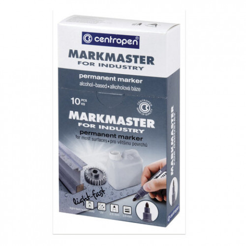 Маркер перманентный для промышленной маркировки ЧЕРНЫЙ CENTROPEN Marksmaster, 1,5 мм, 8599, 5 8599 0112