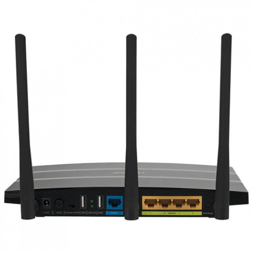 Маршрутизатор TP-LINK Archer C7, 5x1 Гбит, 2хUSB 2.0, WI-FI 2,4+5 ГГц 802.11aс 600+1300 Мбит