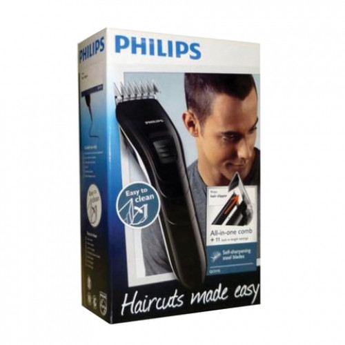 Машинка для стрижки волос PHILIPS QC5115/15, 11 установок длины, сеть, черная