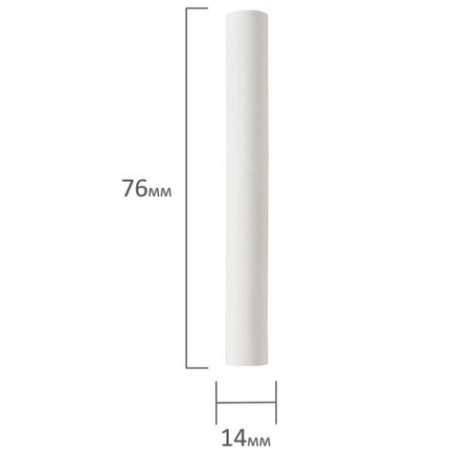 Мел белый, мягкое письмо, набор 400 шт., круглый, BRAUBERG, 227441