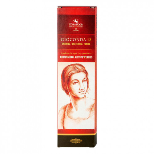 Карандаш угольный KOH-I-NOOR, 1 шт., Gioconda EXTRA, черный, B, 8811002003KS