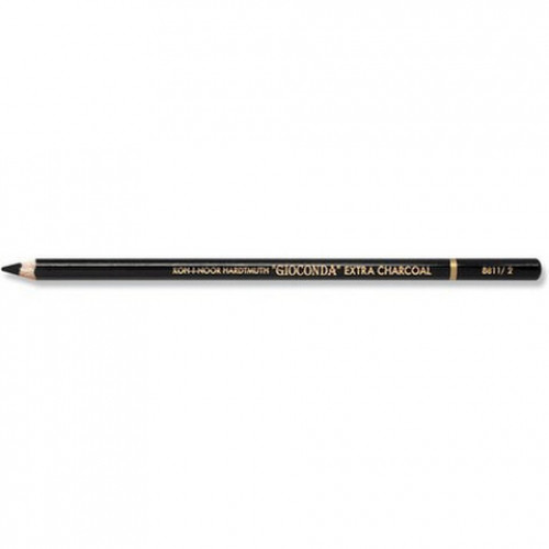 Карандаш угольный KOH-I-NOOR, 1 шт., Gioconda EXTRA, черный, B, 8811002003KS