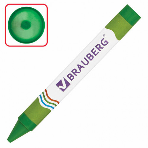Восковые карандаши утолщенные BRAUBERG, НАБОР 18 цветов, 222967