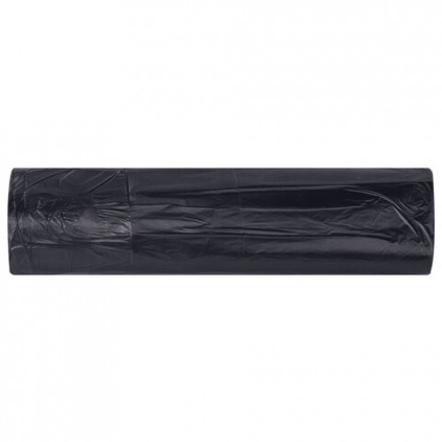 Мешки для мусора с завязками 240л черные в рулоне 5шт особо прочные ПВД 60мкм 110x120, LAIMA, 702686