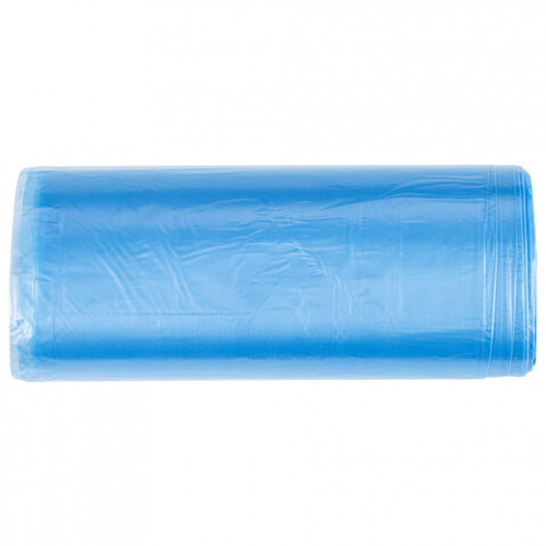Мешки для мусора LAIMA ULTRA 20 л синие 30 шт. прочные, ПНД 8 мкм, 45х50 см, 607682