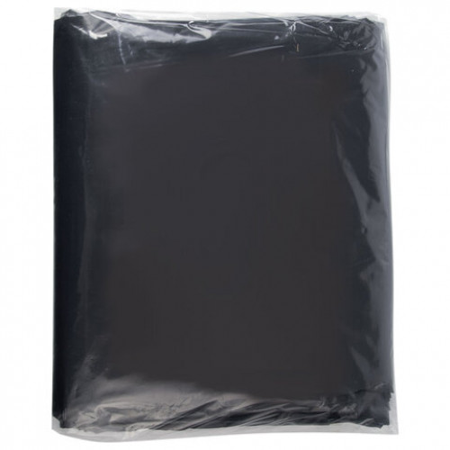 Мешки для мусора 120л черные в пласте 50 штук особо прочные, ПВД 40 мкм, 70x110см, LAIMA, 702671