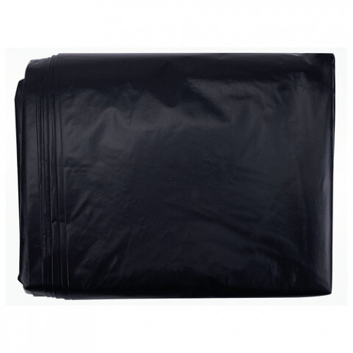 Мешки для мусора 240л черные в пласте 50 штук прочные, ПВД 40 мкм, 105x135см, LAIMA, 702685