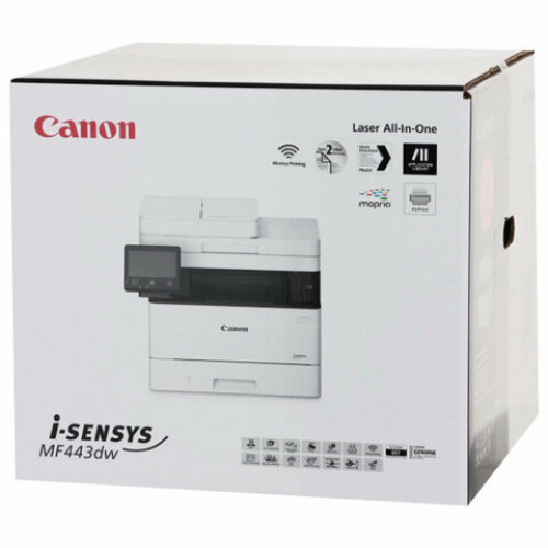 МФУ лазерное CANON i-SENSYS MF443dw, 3 в 1, А4, 38 страниц/мин, ДУПЛЕКС, ДАПД, сетевая карта, Wi-Fi, 3514C008