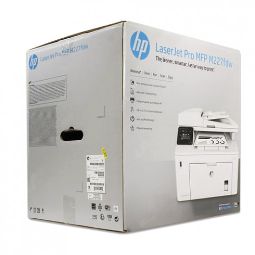 МФУ лазерное HP LaserJet Pro M227fdw (принтер, копир, сканер, факс), А4, 28 стр./мин, 30000 стр./мес., ДУПЛЕКС, АПД, Wi-Fi, с/к, G3Q75A