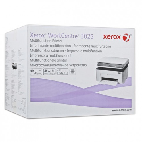 МФУ лазерное XEROX WorkCentre 3025BI 3 в 1, А4, 20 стр/мин, 15000 стр/мес, WiFi, 3025V_BI