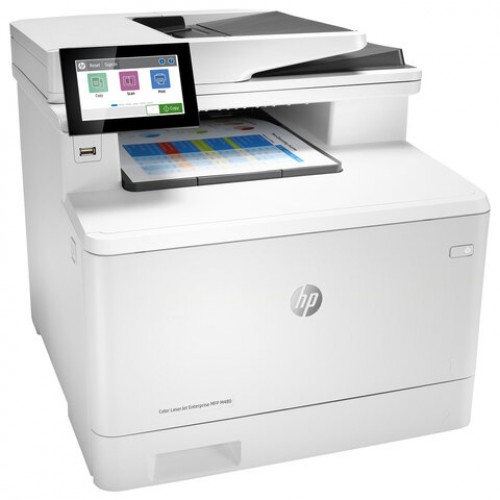 МФУ лазерное ЦВЕТНОЕ HP Color LJ Enterprise M480f 4 в 1, А4, 27 стр./мин, 55000 стр./мес, ДУПЛЕКС, ДАПД, сетевая карта, 3QA55A