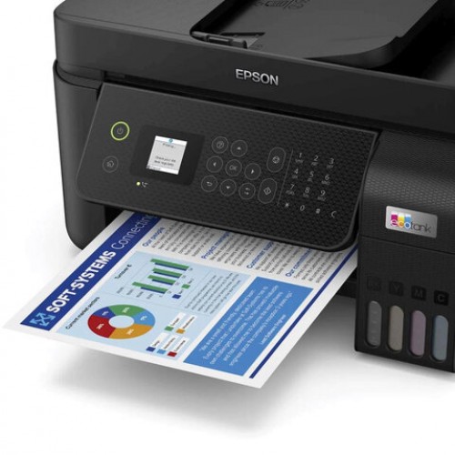 МФУ струйное EPSON L5290 4 в 1, А4, 33 стр./мин, 5760x1440, ЖК-дисплей, АПД, Wi-Fi, с/к, СНПЧ, C11CJ65508