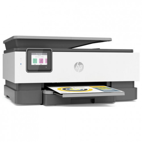 МФУ струйное HP OfficeJet Pro 8023, 3 в 1, A4, 1200х1200, 29 стр./мин, 20000 стр./месяц, ДУПЛЕКС, сетевая карта, Wi-Fi, 1KR64B