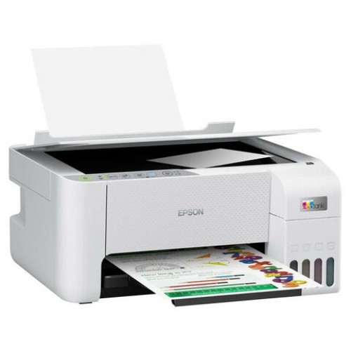 МФУ струйное EPSON L3256 3 в 1, А4, 33 стр./мин, 5760x1440, Wi-Fi, СНПЧ, белый корпус, C11CJ67524