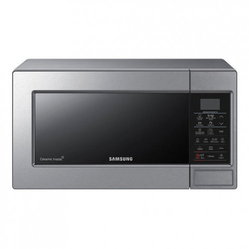 Микроволновая печь SAMSUNG GE83MRTS/BW, объем 23 л, мощность 800 Вт, сенсорное управление, гриль, серебристая