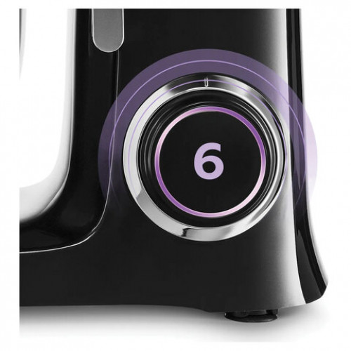 Миксер планетарный KITFORT КТ-3080, 1400 Вт, 6 скоростей, 3 насадки, чаша 7 л, черный