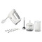 Миксер BOSCH MFQ 36480, 450Вт, 5 скоростей, 6 насадок, стакан, белый, MFQ36480