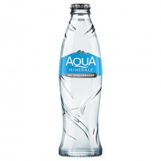 Вода негазированная питьевая AQUA MINERALE (Аква Минерале) 0,26 л, стеклянная бутылка, 27414