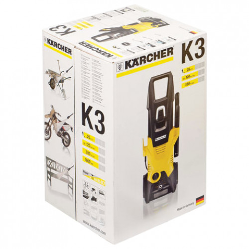 Минимойка KARCHER (КЕРХЕР) К3, мощность 1,6 кВт, давление 20-120 бар, шланг 6 м, 1.601-812.0