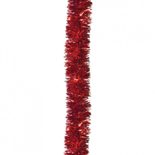 Мишура 1 штука, диаметр 50 мм, длина 2 м, красная, 5-180-5
