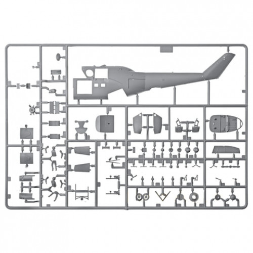 Модель для склеивания ВЕРТОЛЕТ Ударный советский Ми-24В/ВП Крокодил, масштаб 1:72, ЗВЕЗДА, 7293