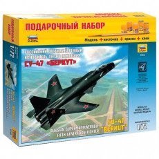 Модель для склеивания НАБОР САМОЛЕТ, Истребитель российский Су-47 Беркут, масштаб 1:72, ЗВЕЗДА, 7215П