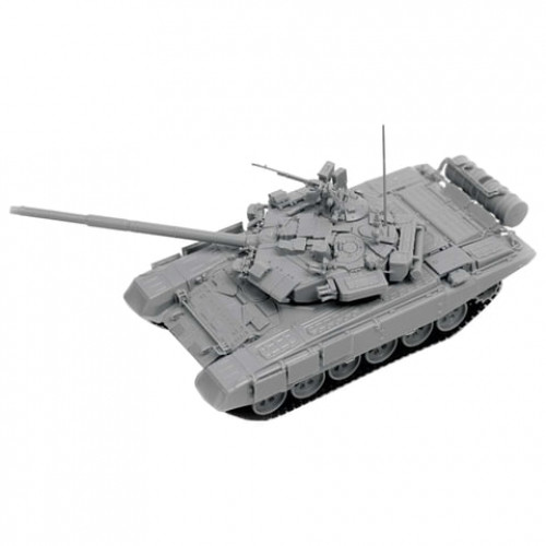 Модель для сборки ТАНК Основной советский Т-72Б, масштаб 1:100, ЗВЕЗДА, 7400