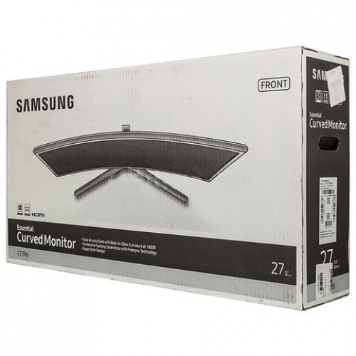 Монитор SAMSUNG C27F390FHI 27 (69 см), 1920x1080, 16:9, VA, 4 ms, 250 cd, VGA, HDMI, черный, LC27F390FHIXRU