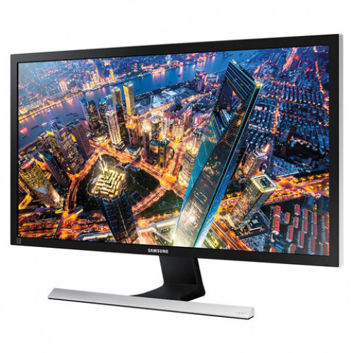 Монитор SAMSUNG U28E590D 28 (71,1 см), 3840x2160, 16:9, TN, 1ms, 370cd, HDMI, DP, черный, LU28E590DS/RU