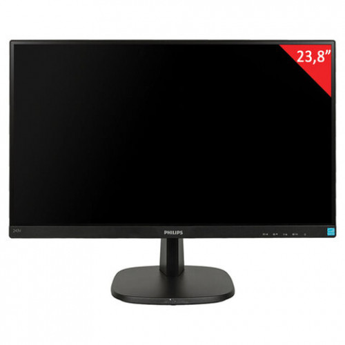 Монитор PHILIPS 243V7QSB 23.8 (60,5 см), 1920x1080, 16:9, IPS, 8 ms, 250 cd, DVI, черный, 472023