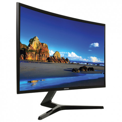 Монитор SAMSUNG C27F396FHI 27 (69 см), 1920x1080, 16:9, VA, 4 ms, 250 cd, VGA, HDMI, черный, LC27F396FHIXRU