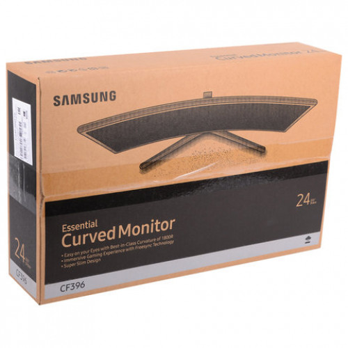 Монитор SAMSUNG C24F396FHI 23,5 (60см), 1920x1080, 16:9, VA, 4ms, 250cd, HDMI, curved, черный, LC24F396FHIXRU