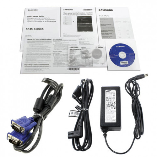 Монитор SAMSUNG S24F350FHI 23,5 (60 см), 1920x1080, 16:9, PLS, 4 ms, 250 cd, VGA, HDMI, черный, LS24F350FHIXCI