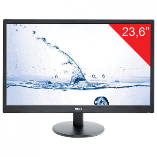 Монитор AOC M2470SWH 23.6'' (60 см), 1920x1080, 16:9, MVA, 5ms, 250cd, VGA, HDMI, черный