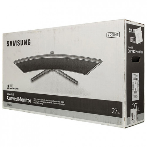 Монитор SAMSUNG C27F396FHI 27 (69 см), 1920x1080, 16:9, VA, 4 ms, 250 cd, VGA, HDMI, черный, LC27F396FHIXRU