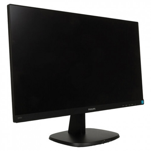 Монитор PHILIPS 243V7QSB 23.8 (60,5 см), 1920x1080, 16:9, IPS, 8 ms, 250 cd, DVI, черный, 472023