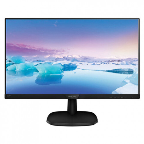 Монитор PHILIPS 243V7QSB 23.8 (60,5 см), 1920x1080, 16:9, IPS, 8 ms, 250 cd, DVI, черный, 472023