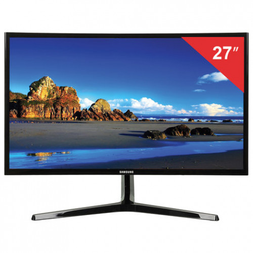 Монитор SAMSUNG C27F396FHI 27 (69 см), 1920x1080, 16:9, VA, 4 ms, 250 cd, VGA, HDMI, черный, LC27F396FHIXRU