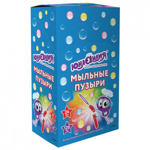 Мыльные пузыри ЮНЛАНДИЯ, 120 мл, Волшебная палочка, 591093