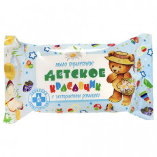 Мыло туалетное 200г ДЕТСКОЕ Красавчик (Меридиан), Ромашка МИНПРОМТОРГ, ш/к 90374, 45